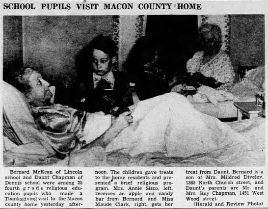 School Pupils Visit Macon County Home